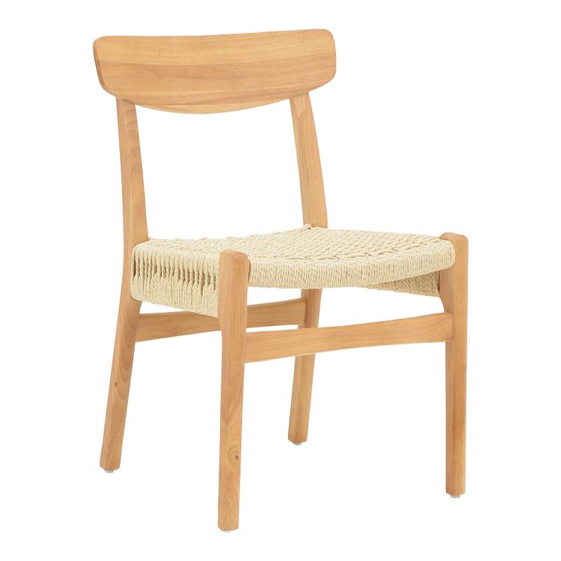 Καρέκλα Eaprine φυσικό σχοινί-rubberwood 49x53x77εκ Καρέκλα Eaprine φυσικό σχοινί-rubberwood 49x53x77εκ