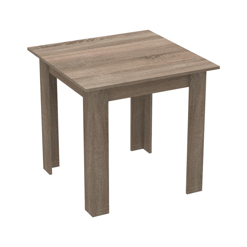 Τραπέζι Manka I μελαμίνη σε καρυδί απόχρωση 80x80x77εκ Τραπέζι Manka I μελαμίνη σε καρυδί απόχρωση 80x80x77εκ