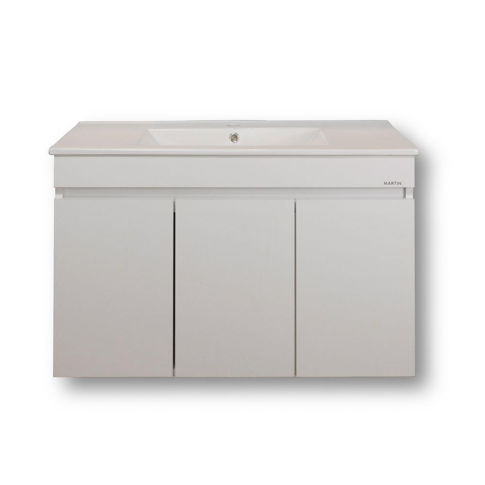 Πάγκος μπάνιου με Νιπτήρα OMEGA 85 Λευκό 82x44x60 εκ.