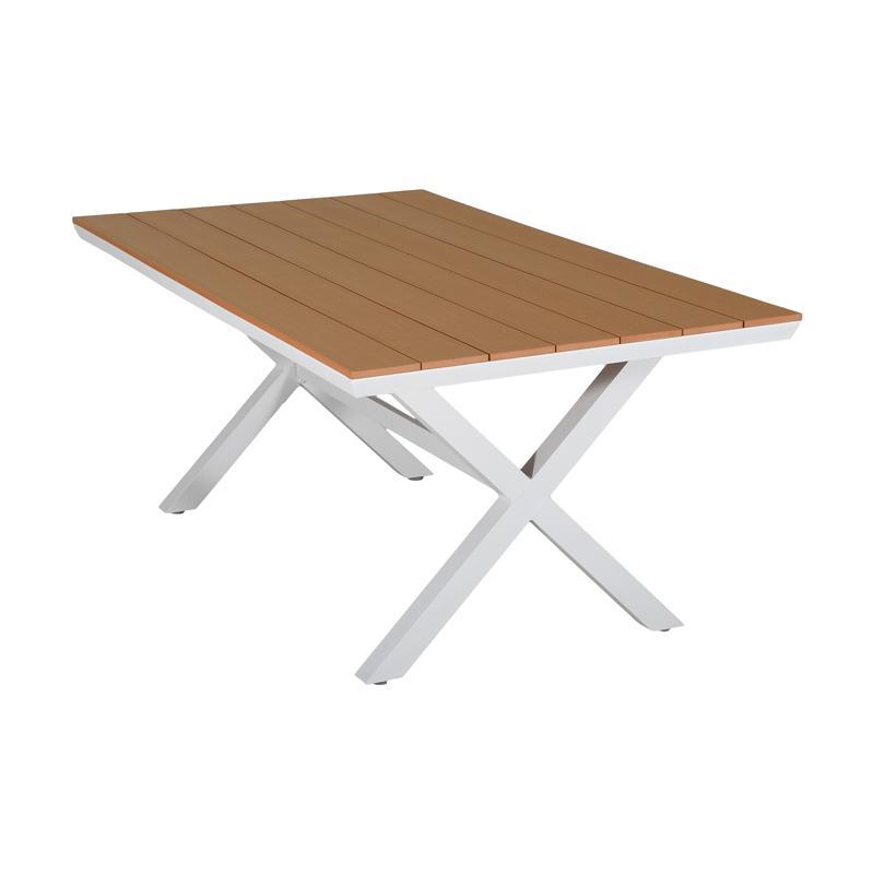 Τραπέζι FL6510 Fylliana Αλουμινίου Polywood Λευκό 180x100x75 εκ. Τραπέζι FL6510 Fylliana Αλουμινίου Polywood Λευκό 180x100x75 εκ.