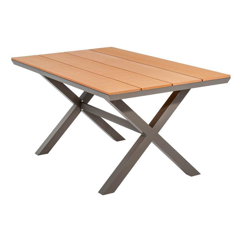 Τραπέζι FL6510 Fylliana Αλουμινίου Polywood Cappuccino 150x90x75 εκ. Τραπέζι FL6510 Fylliana Αλουμινίου Polywood Cappuccino 150x90x75 εκ.