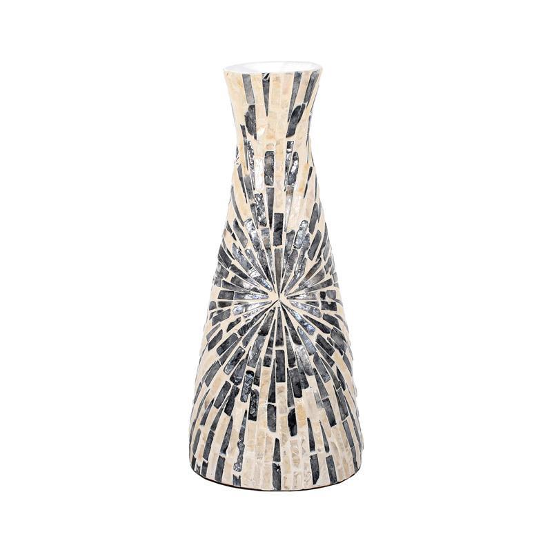Βάζο Bamboo-Κοχύλι Fylliana FL03 Γκρι-Λευκό Φ16x37 εκ. Βάζο Bamboo-Κοχύλι Fylliana FL03 Γκρι-Λευκό Φ16x37 εκ.