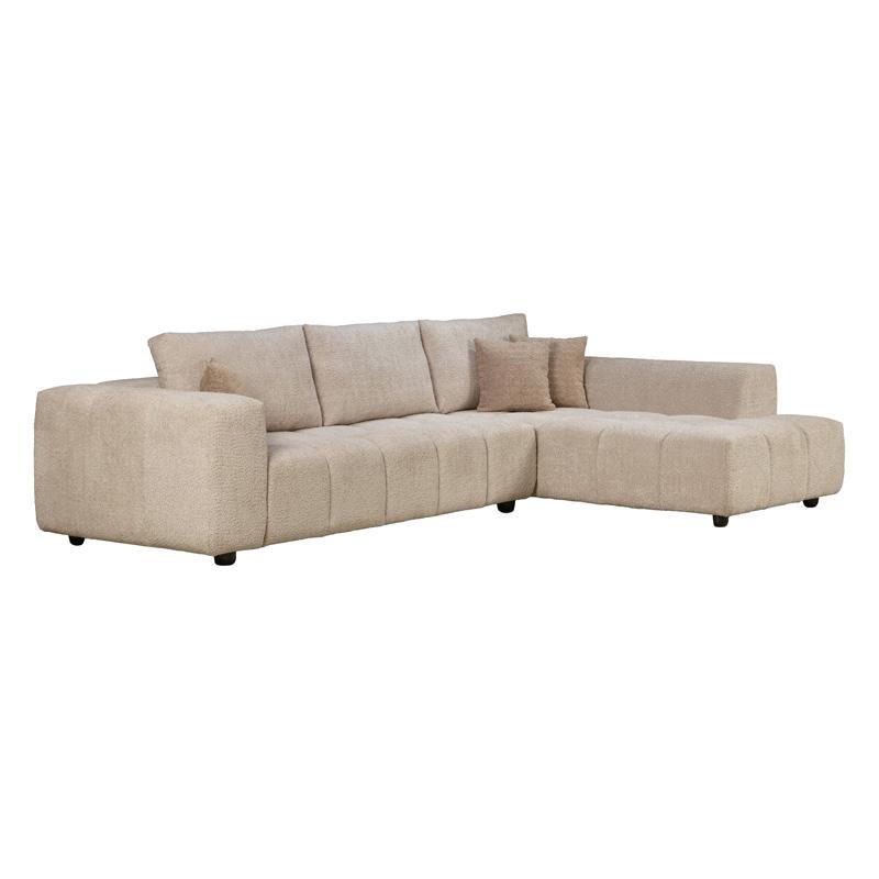 Γωνιακός Καναπές Orion Fylliana Δεξιά Γωνία Μπέζ 300x200x70 εκ.