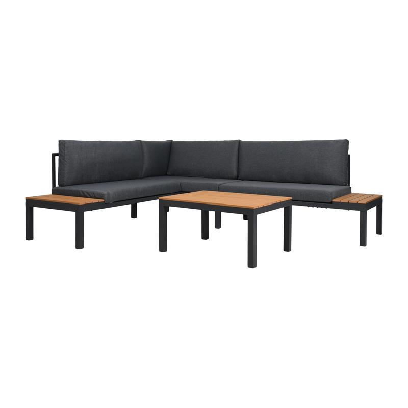 Σετ Κήπου γωνιακό 3 τεμ Puebla Fylliana Γκρί 270x220x77 εκ. Σετ Κήπου γωνιακό 3 τεμ Puebla Fylliana Γκρί 270x220x77 εκ.