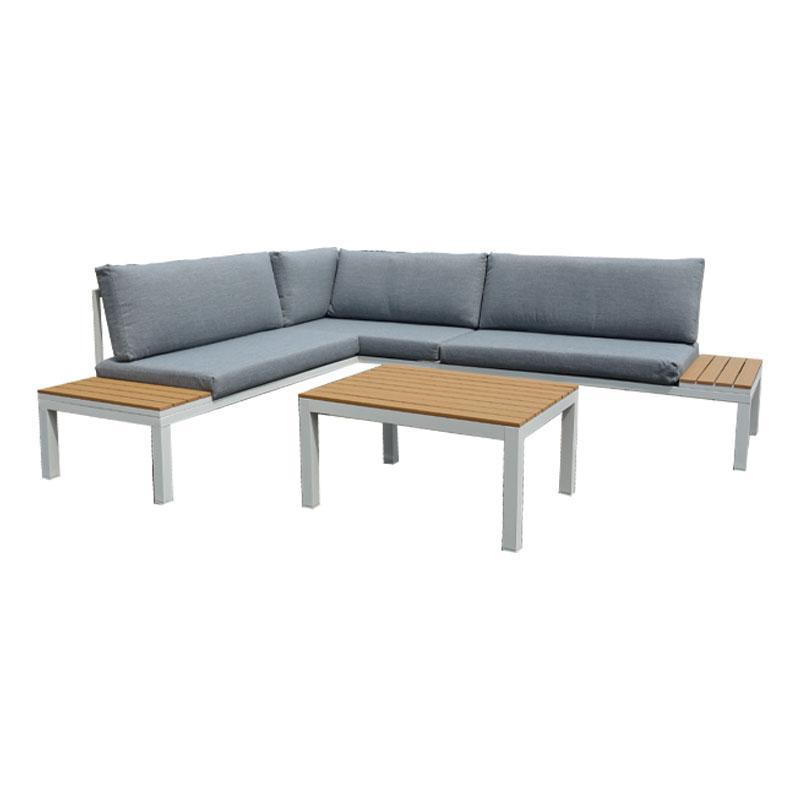 Σετ Κήπου γωνιακό 3 τεμ Puebla Fylliana Λευκό 270x220x77 εκ. Σετ Κήπου γωνιακό 3 τεμ Puebla Fylliana Λευκό 270x220x77 εκ.