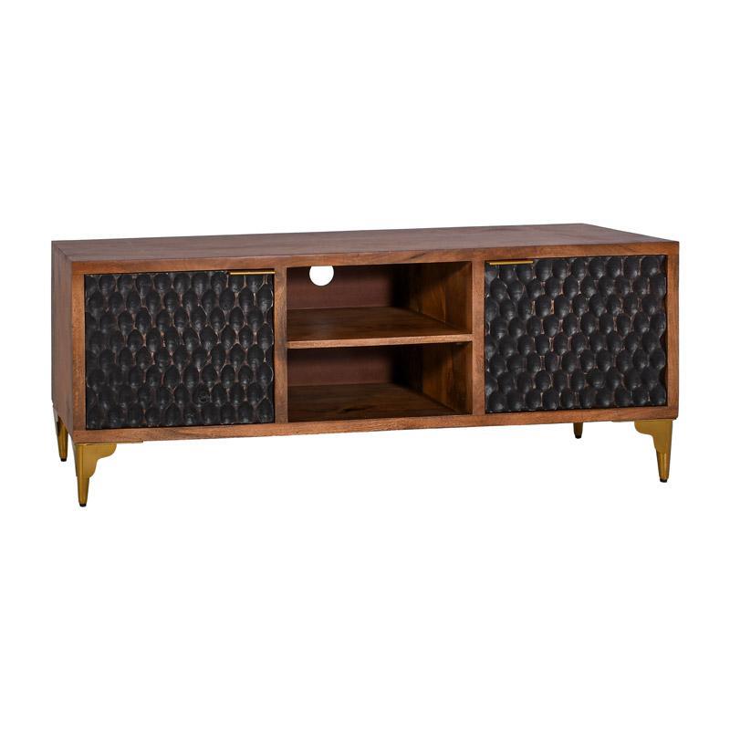 Έπιπλο Τηλεόρασης Amrita Fylliana Καφέ 140x40x55 εκ.