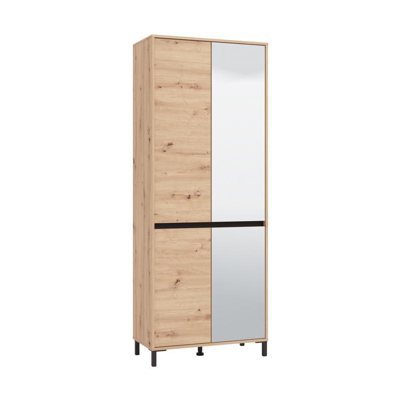 Παπουτσοθήκη - Ντουλάπα Flannan 2K4V 2OG Artisan Oak - Μαύρο Μάτ 80x40x205 εκ. Παπουτσοθήκη - Ντουλάπα Flannan 2K4V 2OG Artisan Oak - Μαύρο Μάτ 80x40x205 εκ.