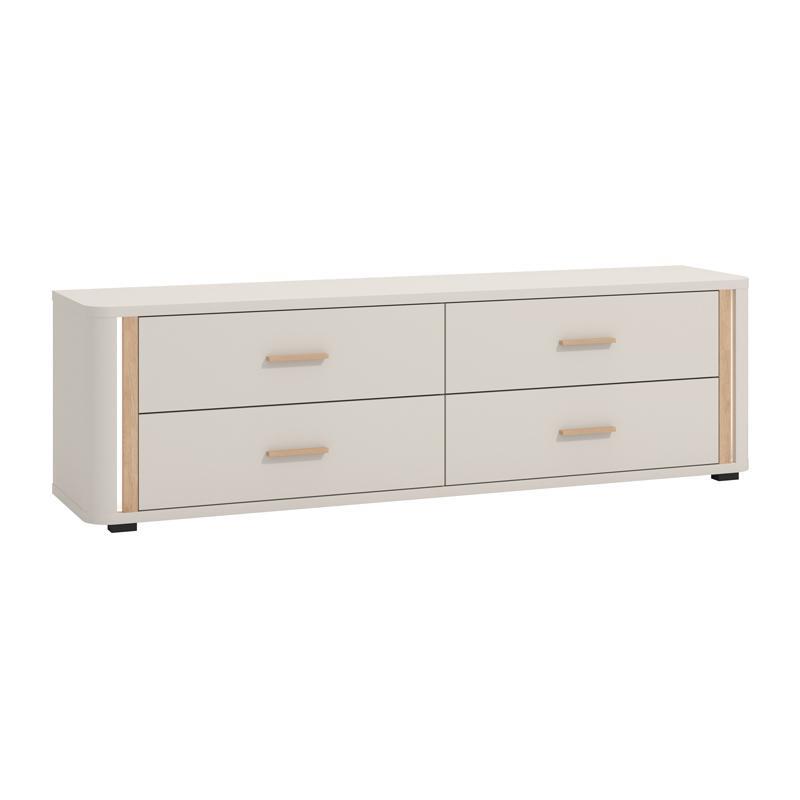 Έπιπλο τηλεόρασης YORK 4F Cashmere - Artisan Oak 177x40x52εκ.
