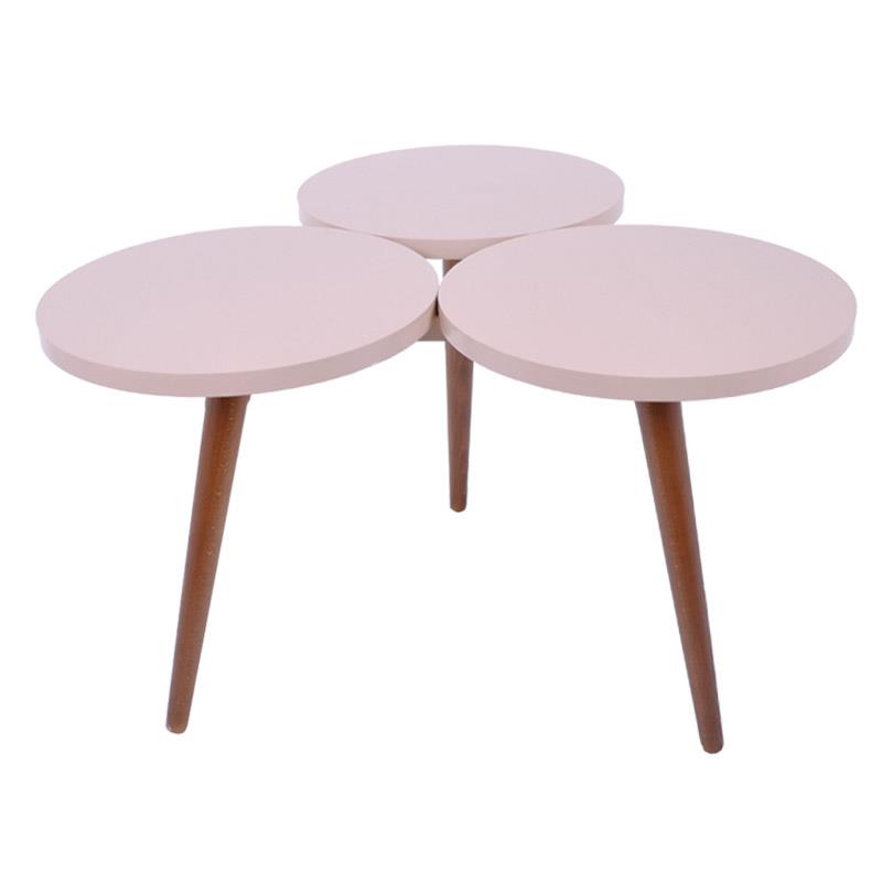 Τραπεζάκι Σαλονιού ATRIA 3/1 Fylliana Macchiato - Καρυδί 32x32x40 εκ.