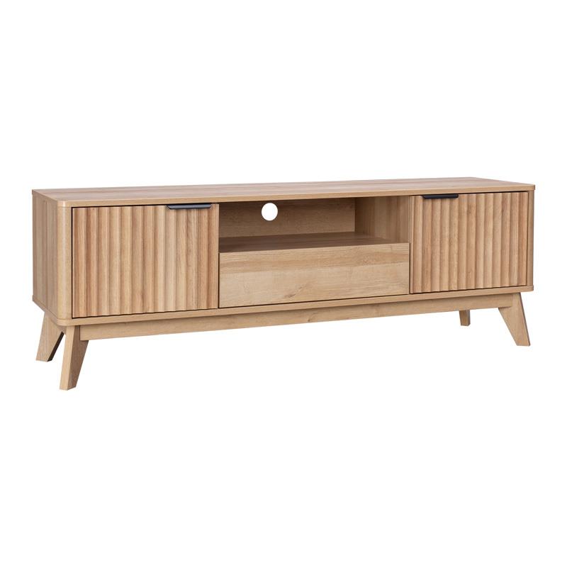 Έπιπλο τηλεόρασης Hamea mdf σε φυσική απόχρωση 145x39,5x49εκ Έπιπλο τηλεόρασης Hamea mdf σε φυσική απόχρωση 145x39,5x49εκ