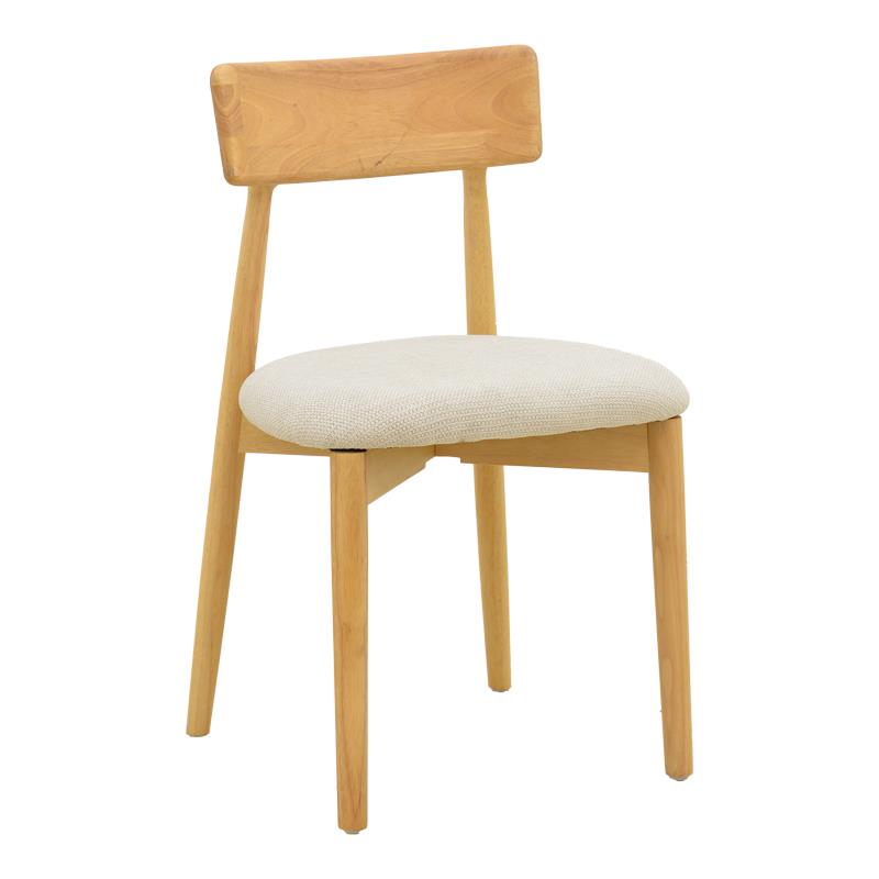 Καρέκλα Tullo rubberwood σε φυσική απόχρωση 46x45x78εκ Καρέκλα Tullo rubberwood σε φυσική απόχρωση 46x45x78εκ