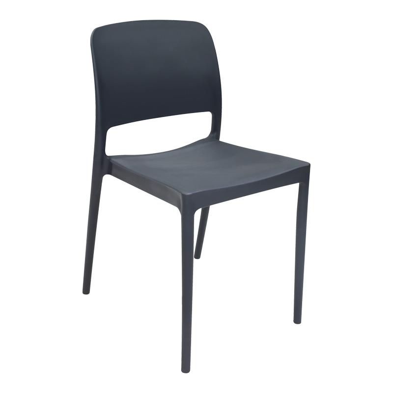 Καρέκλα Fenxy pp σε μαύρη απόχρωση 38x42x77εκ Καρέκλα Fenxy pp σε μαύρη απόχρωση 38x42x77εκ