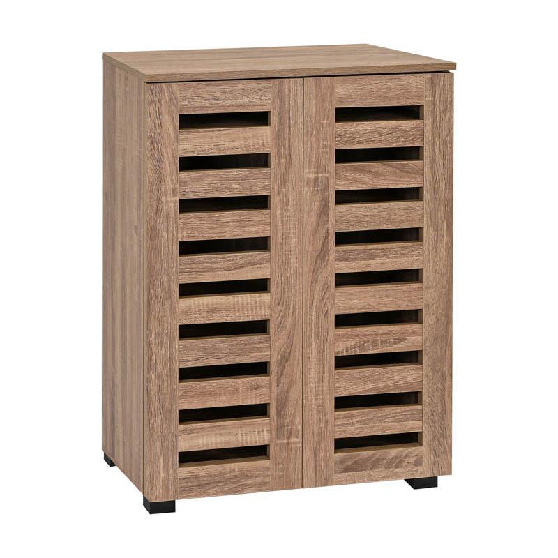Παπουτσοθήκη Vento Fylliana με 4 ράφια σε Grey Oak 60x33x87εκ