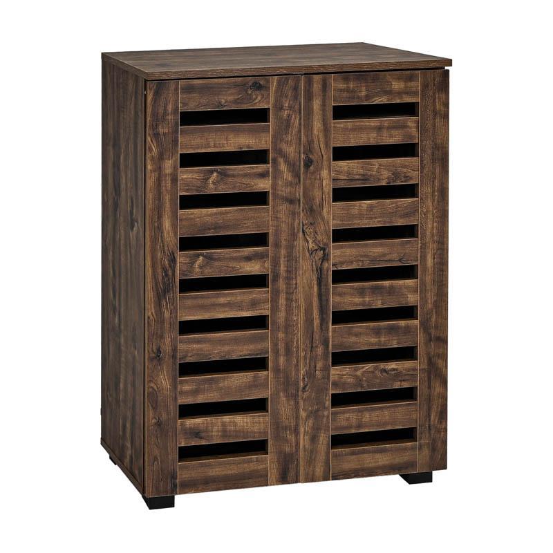 Παπουτσοθήκη Vento Fylliana με 4 ράφια σε Brown Oak 60x33x87εκ