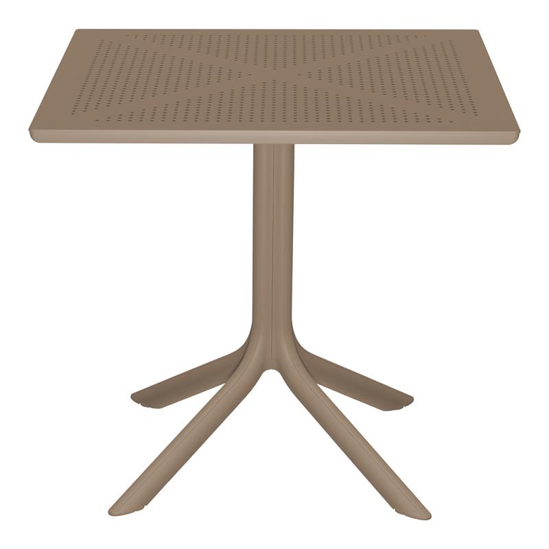 Τραπέζι Groovy διατρητο pp cappuccino 80x80x74εκ Τραπέζι Groovy διατρητο pp cappuccino 80x80x74εκ