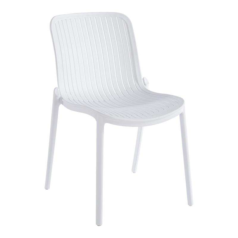 Καρέκλα Teragi στοιβαζόμενη pp με UV protection λευκή 58x43.5x82εκ Καρέκλα Teragi στοιβαζόμενη pp με UV protection λευκή 58x43.5x82εκ