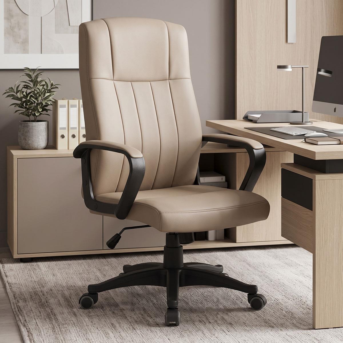 Καρέκλα γραφείου διευθυντή Roby pu cappuccino 60x70x102-110εκ Καρέκλα γραφείου διευθυντή Roby pu cappuccino 60x70x102-110εκ
