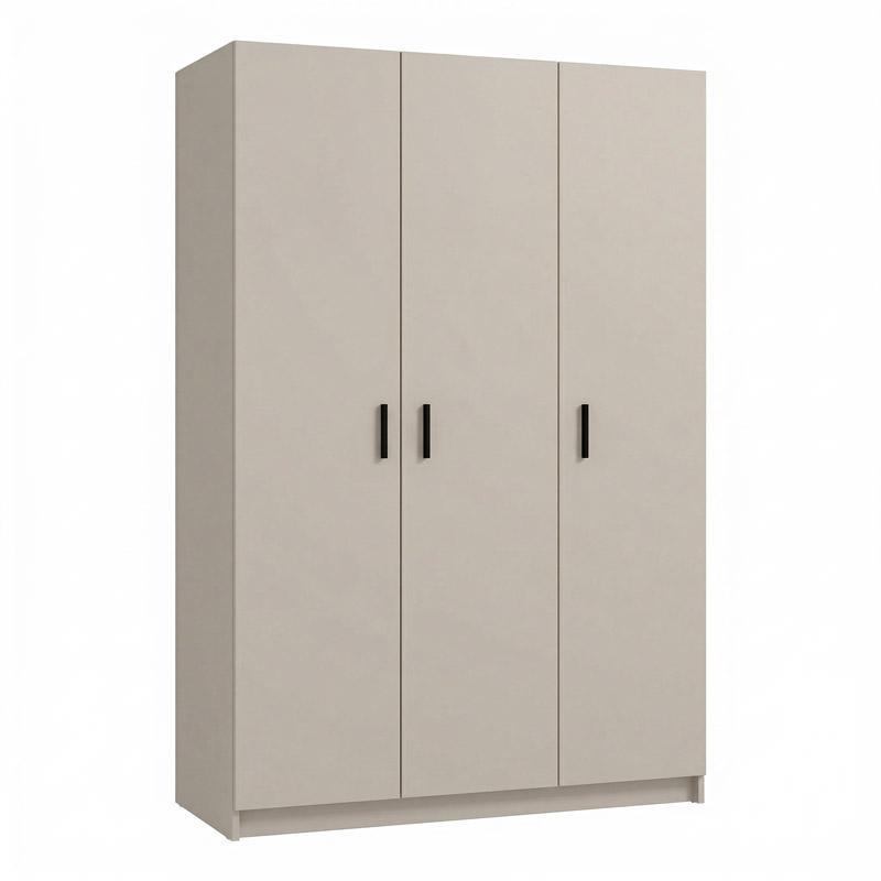 Ντουλάπα PRIME 3Κ Fylliana σε Cashmere χρώμα 120x52x205εκ
