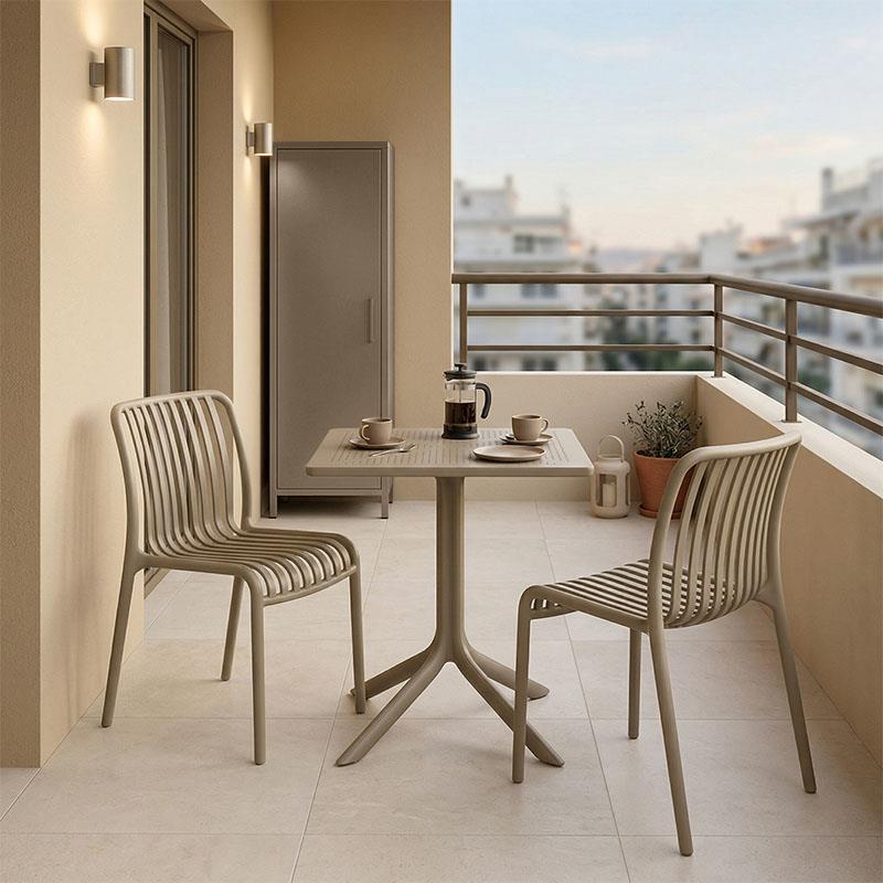 Σετ Τραπεζαρία κήπου Groovy Zoi 3τεμ pp cappuccino 60x60x76Υεκ. Σετ Τραπεζαρία κήπου Groovy Zoi 3τεμ pp cappuccino 60x60x76Υεκ.