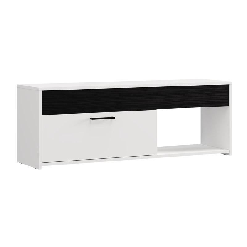 Έπιπλο Τηλεόρασης GROSSETO σε Λευκό - Μαύρο Oak 122x33x44εκ. Έπιπλο Τηλεόρασης GROSSETO σε Λευκό - Μαύρο Oak 122x33x44εκ.