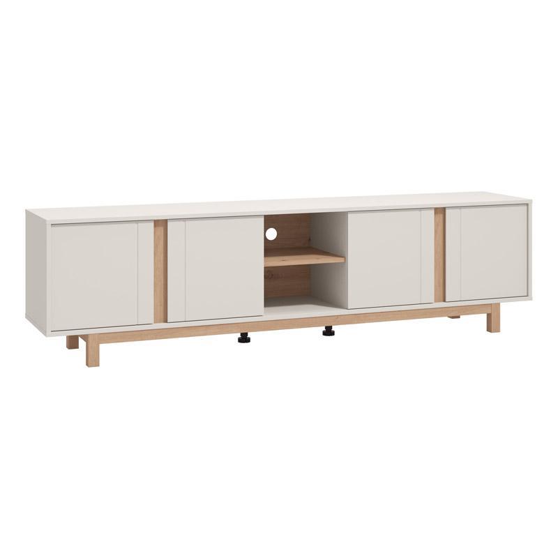 Έπιπλο Τηλεόρασης Pontedera 202 Cashmere - Artisan Oak 202x40x54εκ.