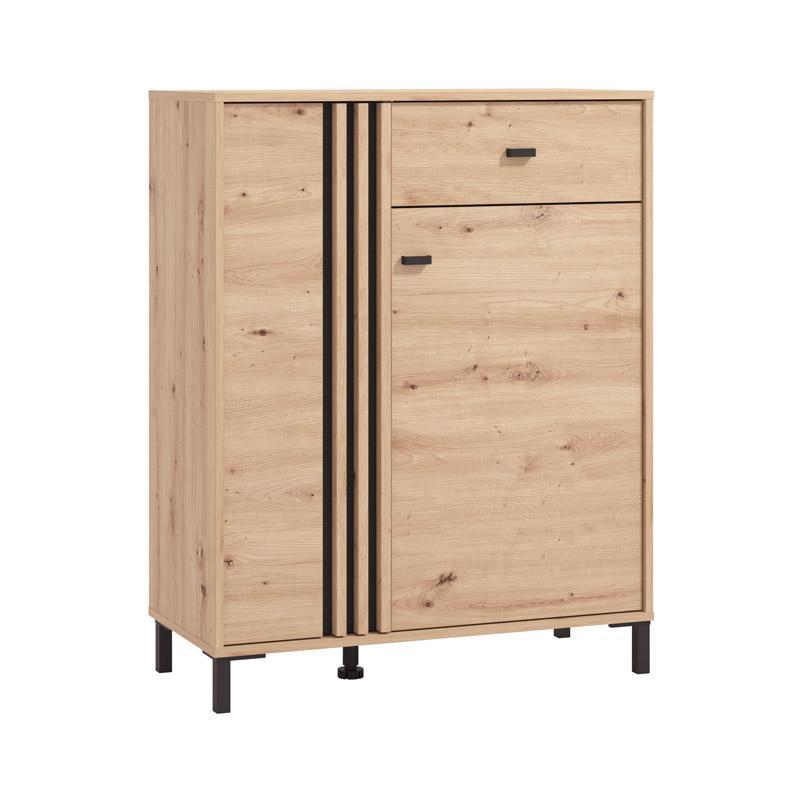 Έπιπλο Εισόδου - Χωλ LAVAL 2K1F2V Artisan Oak - Μαύρο χρώμα 87x40x110εκ. Έπιπλο Εισόδου - Χωλ LAVAL 2K1F2V Artisan Oak - Μαύρο χρώμα 87x40x110εκ.
