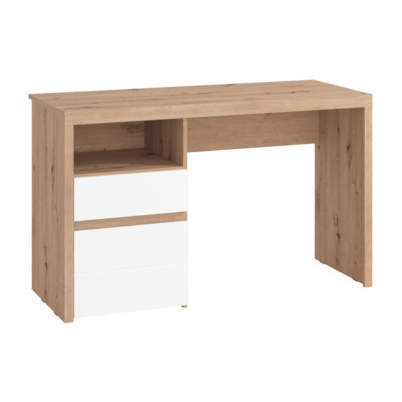 Γραφείο HIPATIA 2F LP σε Artisan - Λευκό 127x51x77εκ.