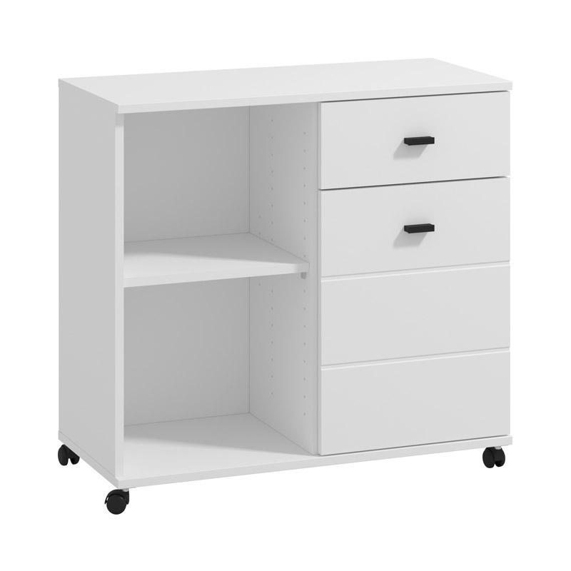 Κομότα CORBY 77 2K σε Λευκό χρώμα 77x35x72εκ Κομότα CORBY 77 2K σε Λευκό χρώμα 77x35x72εκ