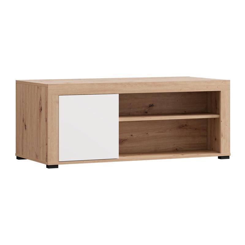 Τραπεζάκι Σαλονιού ARGYLL σε Λευκό με Artisan Oak χρώμα 121x55x49εκ Τραπεζάκι Σαλονιού ARGYLL σε Λευκό με Artisan Oak χρώμα 121x55x49εκ