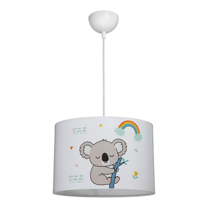 Παιδικό φωτιστικό οροφής Koala led E27 πολύχρωμο PVC Φ30x20εκ