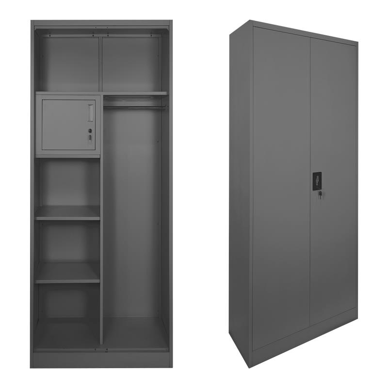 Μεταλλική ντουλάπα Zogi με χώρισμα ανθρακί 70x40x180εκ Μεταλλική ντουλάπα Zogi με χώρισμα ανθρακί 70x40x180εκ