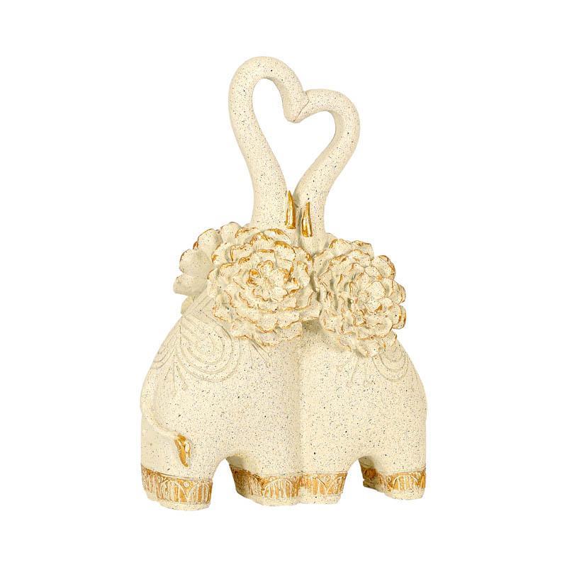 Διακοσμητική Επιτραπέζια Φιγούρα ELEPHANT FL25041 Fylliana Λευκό - Χρυσό χρώμα 17x9x25εκ Διακοσμητική Επιτραπέζια Φιγούρα ELEPHANT FL25041 Fylliana Λευκό - Χρυσό χρώμα 17x9x25εκ