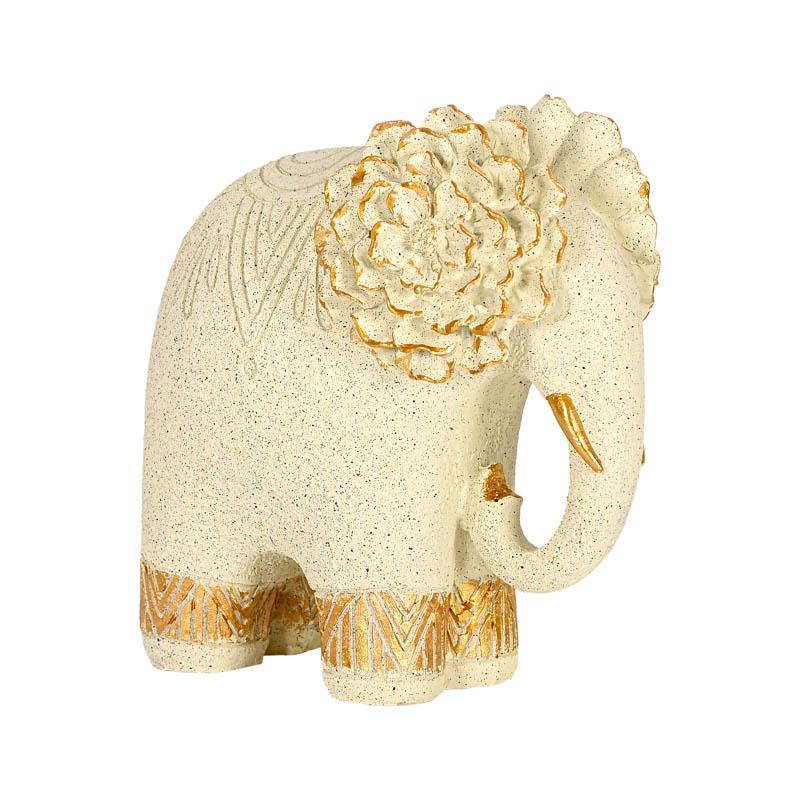 Διακοσμητική Επιτραπέζια Φιγούρα ELEPHANT FL25043 Fylliana Λευκό - Χρυσό χρώμα 17x11x17εκ Διακοσμητική Επιτραπέζια Φιγούρα ELEPHANT FL25043 Fylliana Λευκό - Χρυσό χρώμα 17x11x17εκ