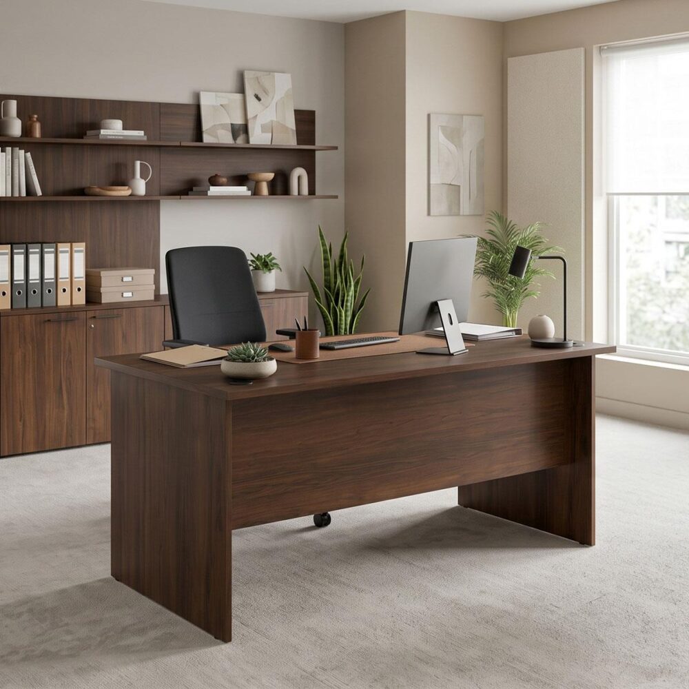 Γραφείο επαγγελματικό Fesialo σε wenge 150x75x75εκ Γραφείο επαγγελματικό Fesialo σε wenge 150x75x75εκ