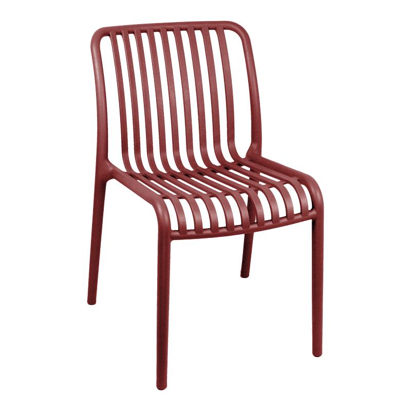 Καρέκλα Κήπου Zoi PP στοιβαζόμενη σε terracotta 42x58x79εκ Καρέκλα Κήπου Zoi PP στοιβαζόμενη σε terracotta 42x58x79εκ
