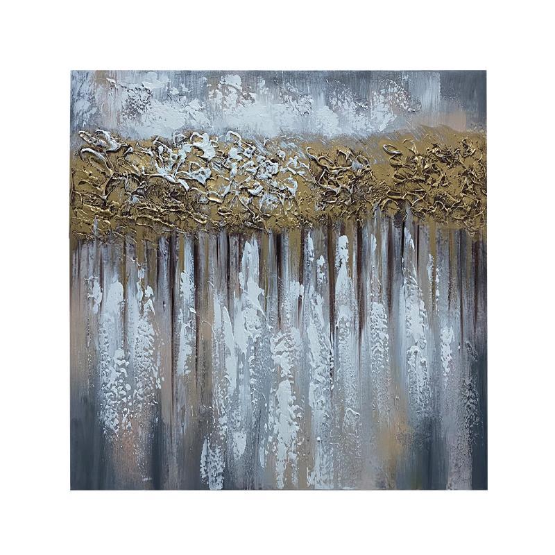 Πίνακας FL104 Fylliana σε Καμβά GOLD 60x2.3x60εκ.