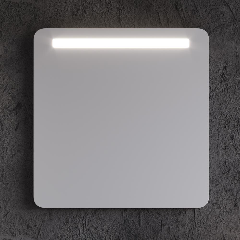 Καθρέπτης μπάνιου KUZEY 75 Led Λευκό Ματ 80x68 εκ.