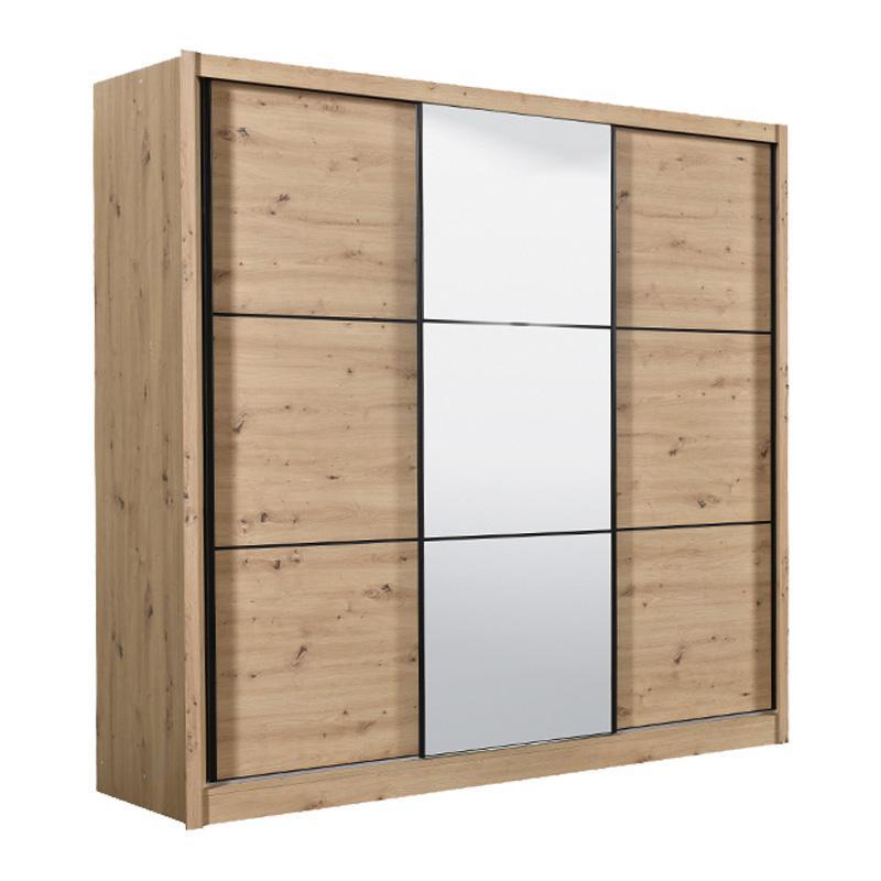 Ντουλάπα Navara με Καθρέφτη 245 OG Artisan Oak 242x60x215,5 εκ. Ντουλάπα Navara με Καθρέφτη 245 OG Artisan Oak 242x60x215,5 εκ.