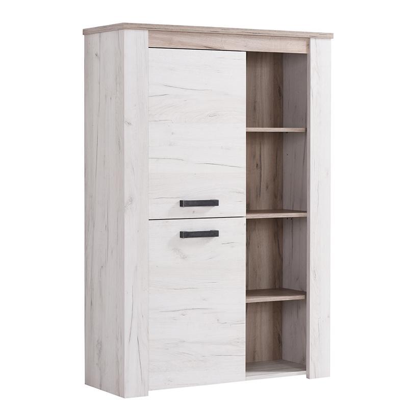 Bιτρίνα Kent POP N Γκρί Δρύς - Λευκός Δρύς 99x36x146 εκ. Bιτρίνα Kent POP N Γκρί Δρύς - Λευκός Δρύς 99x36x146 εκ.