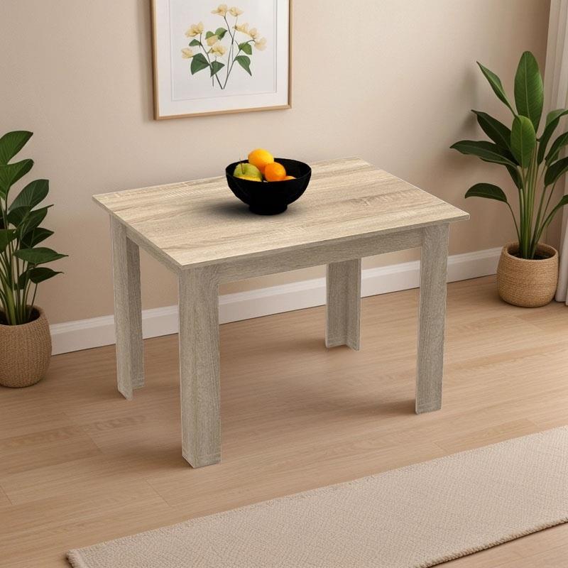 Τραπέζι Manka μελαμίνη σε sonoma απόχρωση 110x80x77εκ