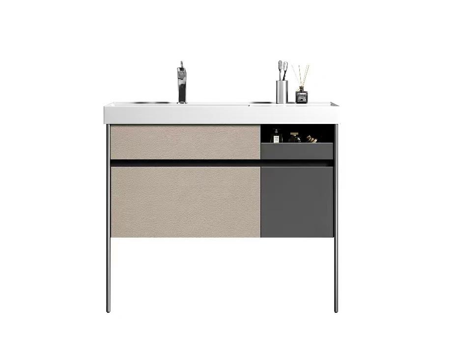 Πάγκος μπάνιου με Νιπτήρα ELITE 100 Smoke Grey 100x50x80 εκ.
