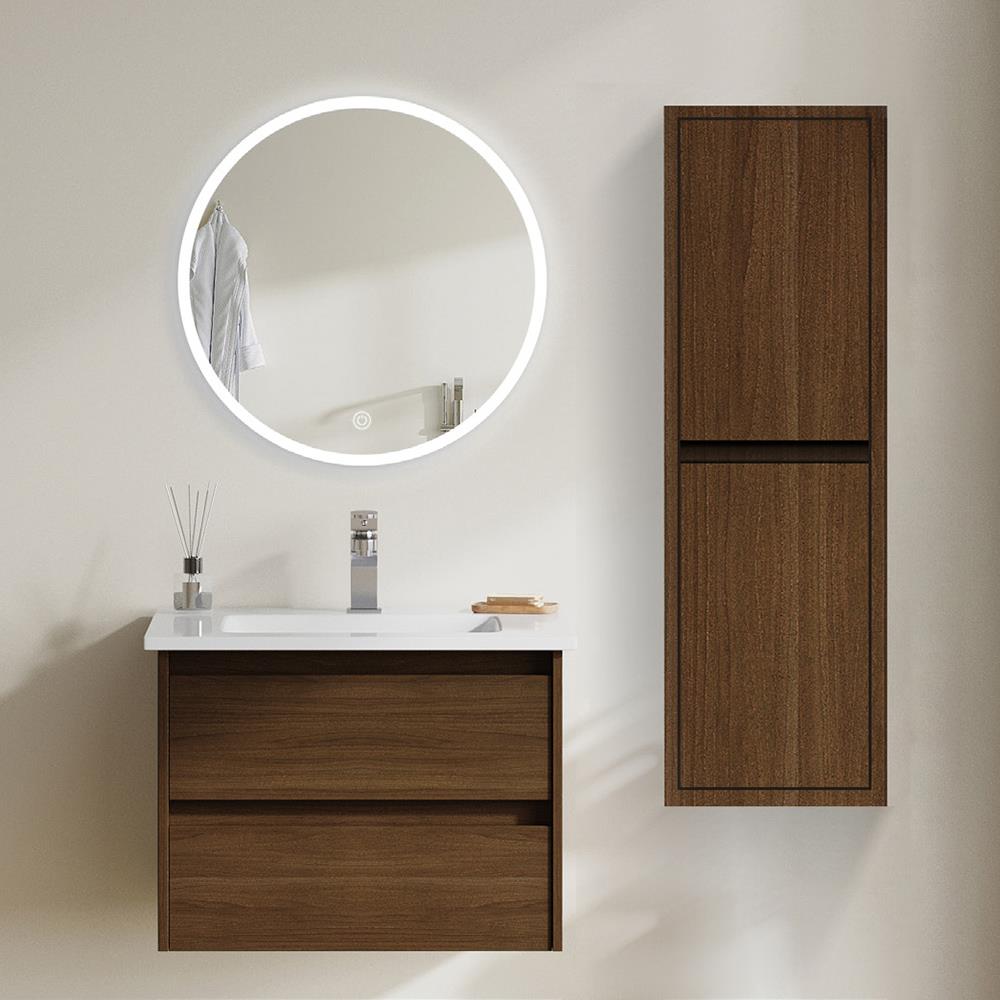 Σετ Επίπλου Mπάνιου EVELYN 60 Plywood Καφέ