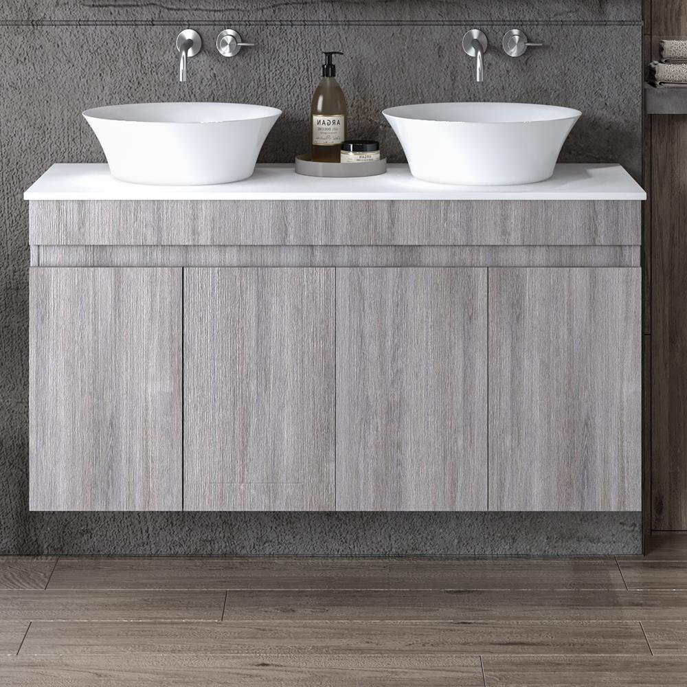 Πάγκος μπάνιου με Νιπτήρα OMEGA 120 Grey Oak 120x46x60 εκ. Πάγκος μπάνιου με Νιπτήρα OMEGA 120 Grey Oak 120x46x60 εκ.