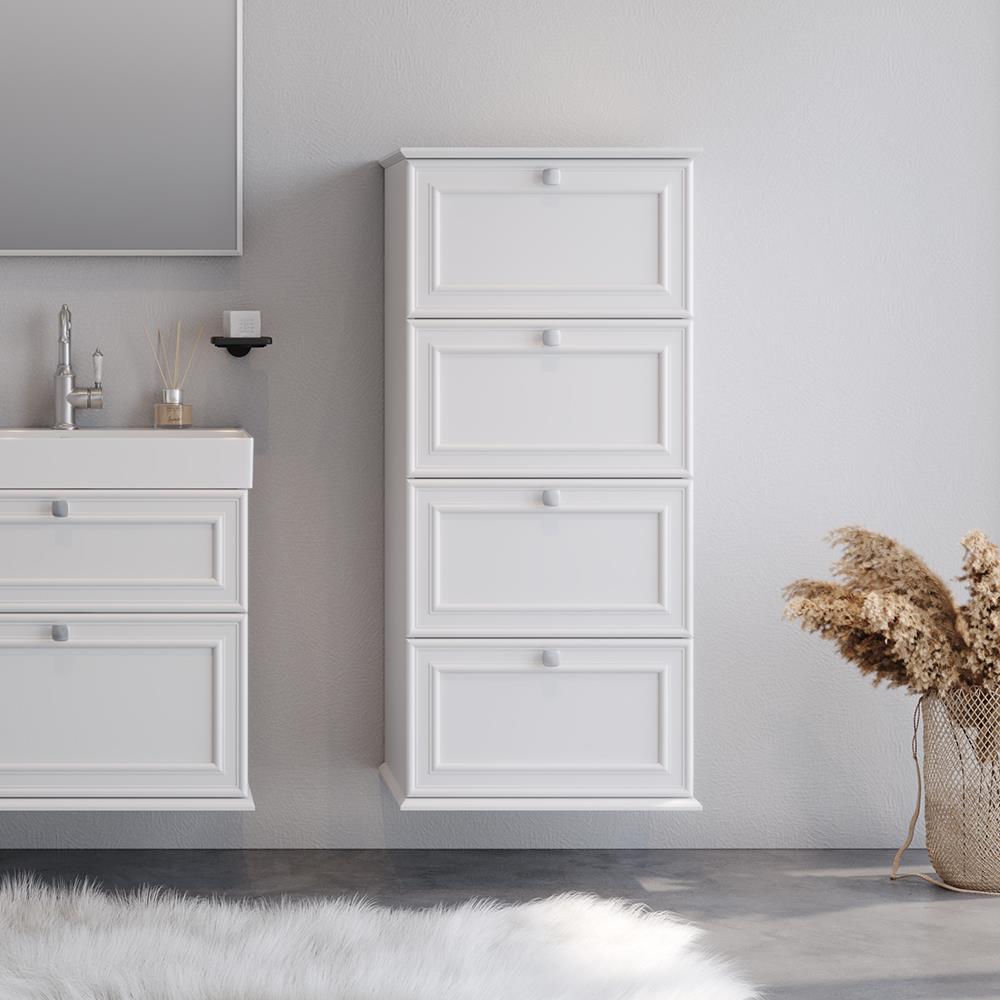 Στήλη μπάνιου κρεμαστή STELLA 54 Λευκή 54x42x120 εκ. Στήλη μπάνιου κρεμαστή STELLA 54 Λευκή 54x42x120 εκ.