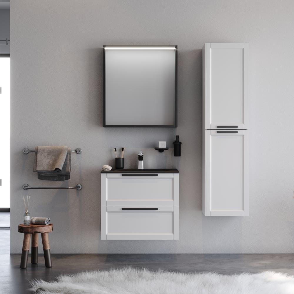 Σετ Έπιπλο Μπάνιου LAGUNA 60 MDF Λευκό Λάκα