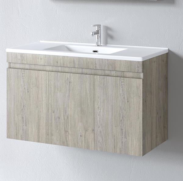 Πάγκος μπάνιου με Νιπτήρα OMEGA 100 Beige Oak 97x44x60 εκ. Πάγκος μπάνιου με Νιπτήρα OMEGA 100 Beige Oak 97x44x60 εκ.