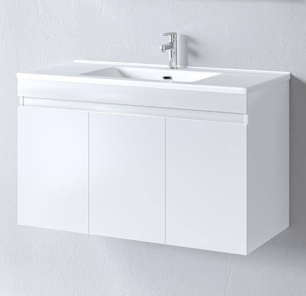 Πάγκος μπάνιου με Νιπτήρα OMEGA 100 Λευκό 97x44x60 εκ. Πάγκος μπάνιου με Νιπτήρα OMEGA 100 Λευκό 97x44x60 εκ.