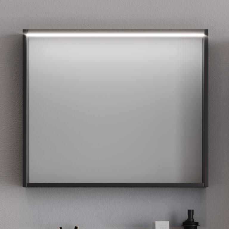 Καθρέπτης μπάνιου LAGUNA 80 LED Μαύρο 80x14x68 εκ.