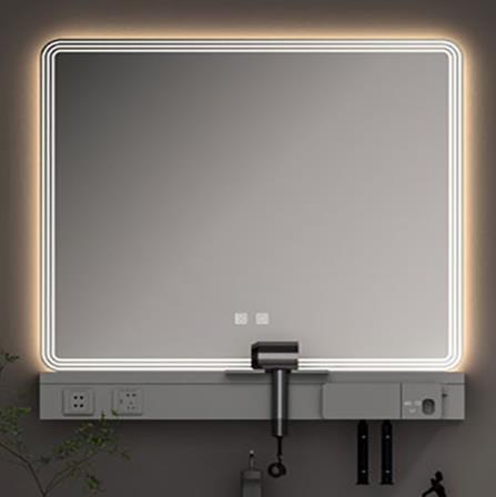 Καθρέπτης μπάνιου GREYS 80 LED Light Grey 80X60 εκ. Καθρέπτης μπάνιου GREYS 80 LED Light Grey 80X60 εκ.