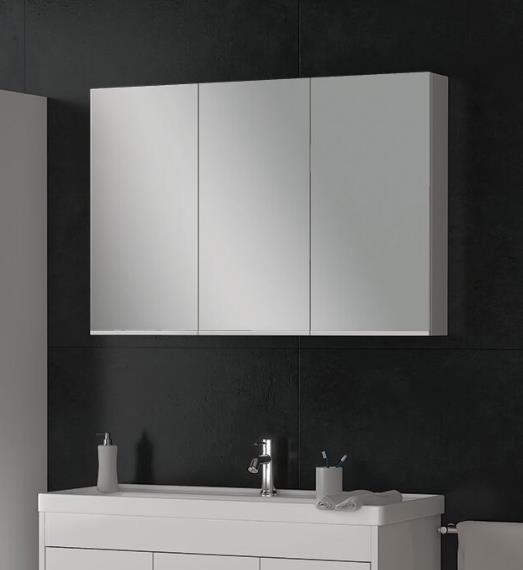 Καθρέπτης μπάνιου Ada 100 Λευκό 100x14x68 εκ. Καθρέπτης μπάνιου Ada 100 Λευκό 100x14x68 εκ.